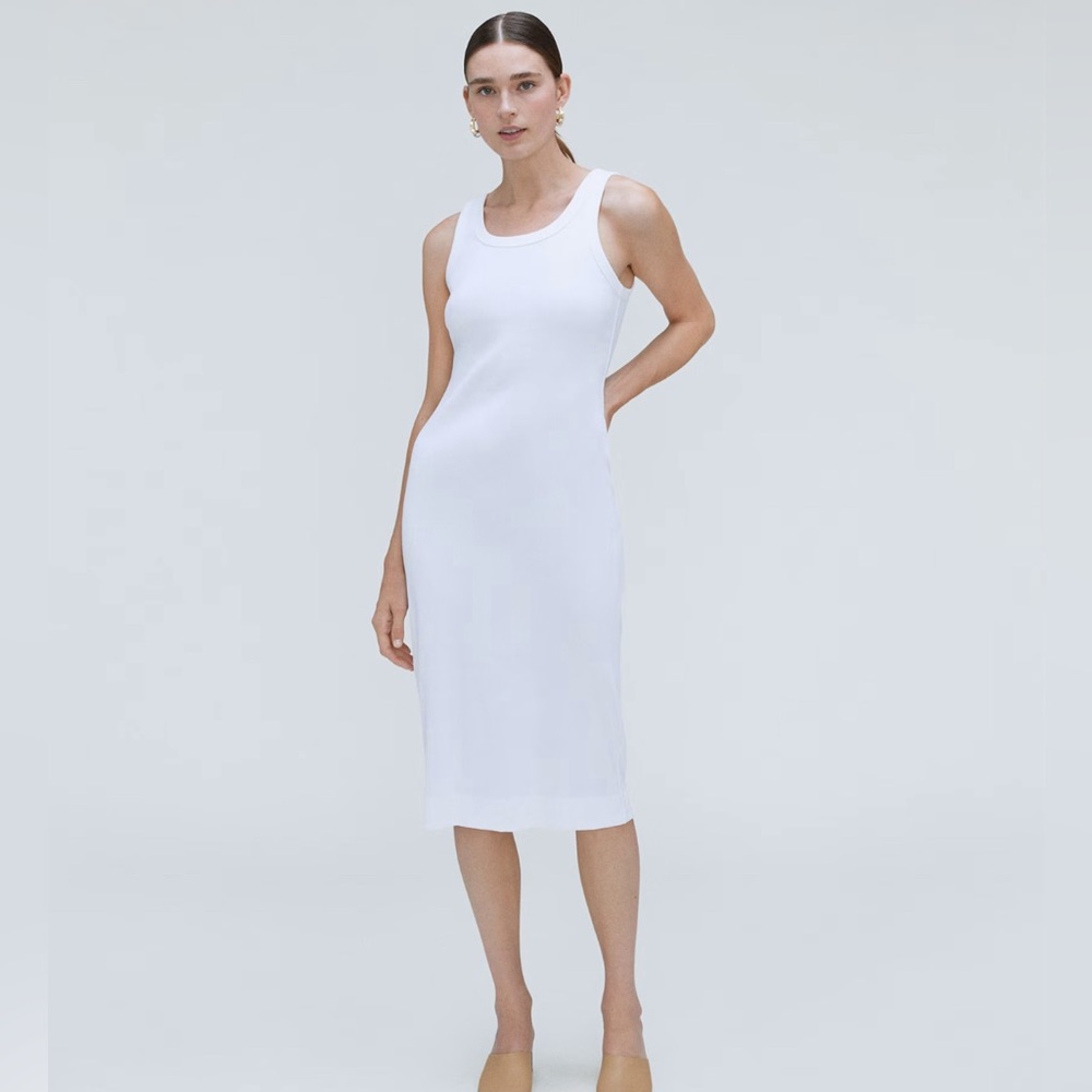 90’s ribbed tank dress, Everlane